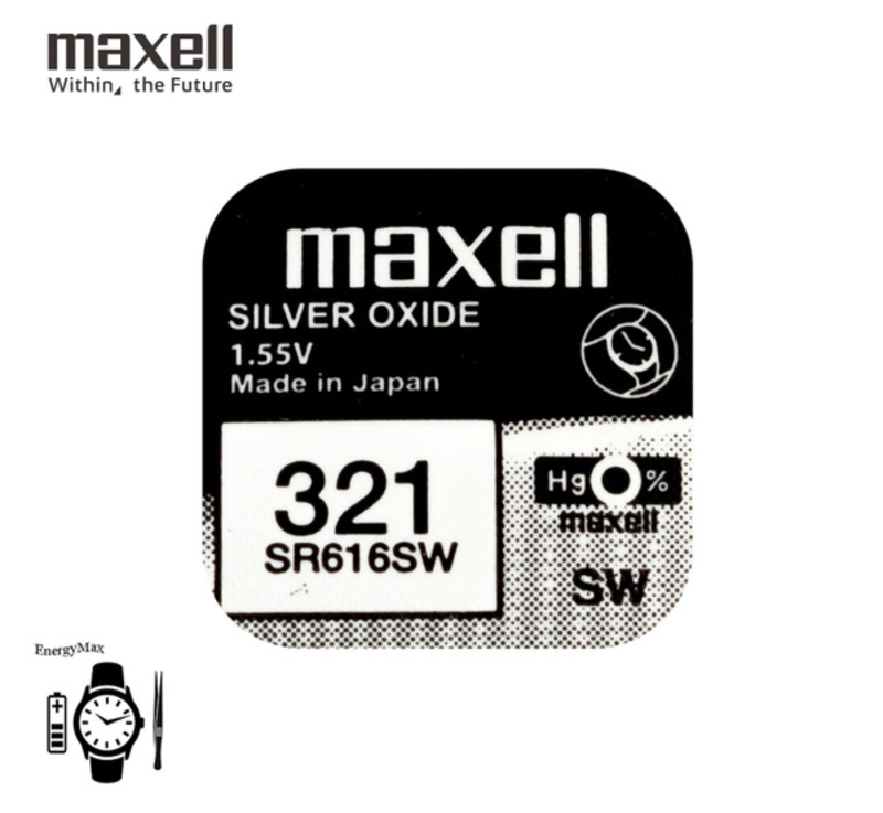 Батарейка MAXELL 321 SR616SW/10BOX Hologram (10) Батарейка MAXELL 321 SR616SW/10BOX Hologram (10)