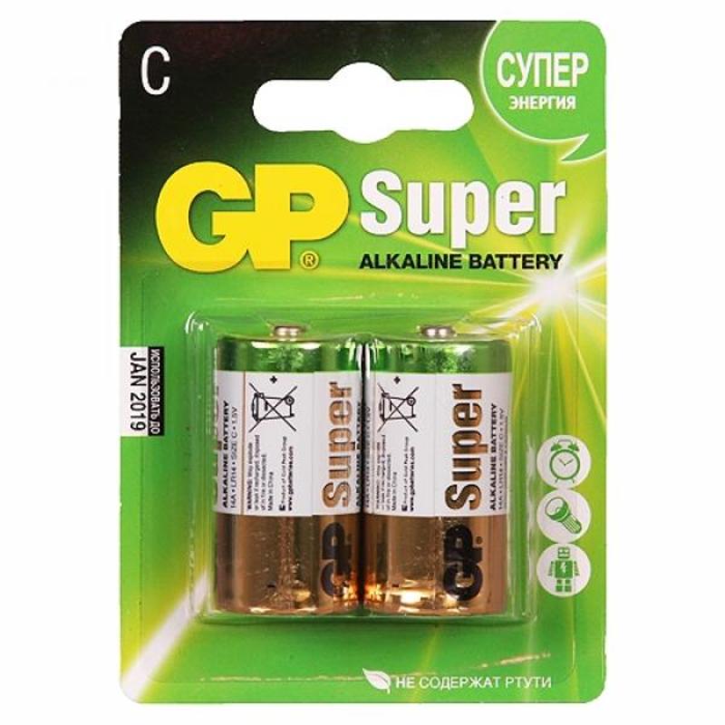 Батарейка GP LR 14 2BL Super (20) (160) Батарейка GP LR 14 2BL Super (20) (160)