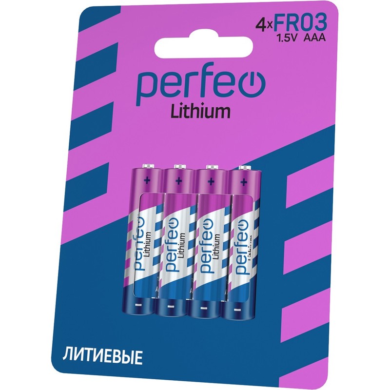 Батарейка Perfeo FR03 4BL Lithium (4) (48)