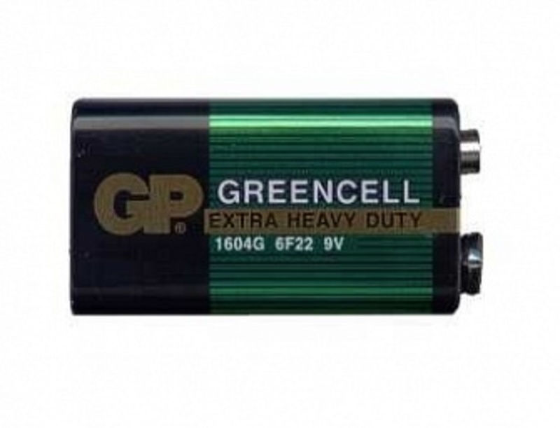 Батарейка GP 6F22 1BL Greencell (10) Батарейка GP 6F22 1BL Greencell (10)