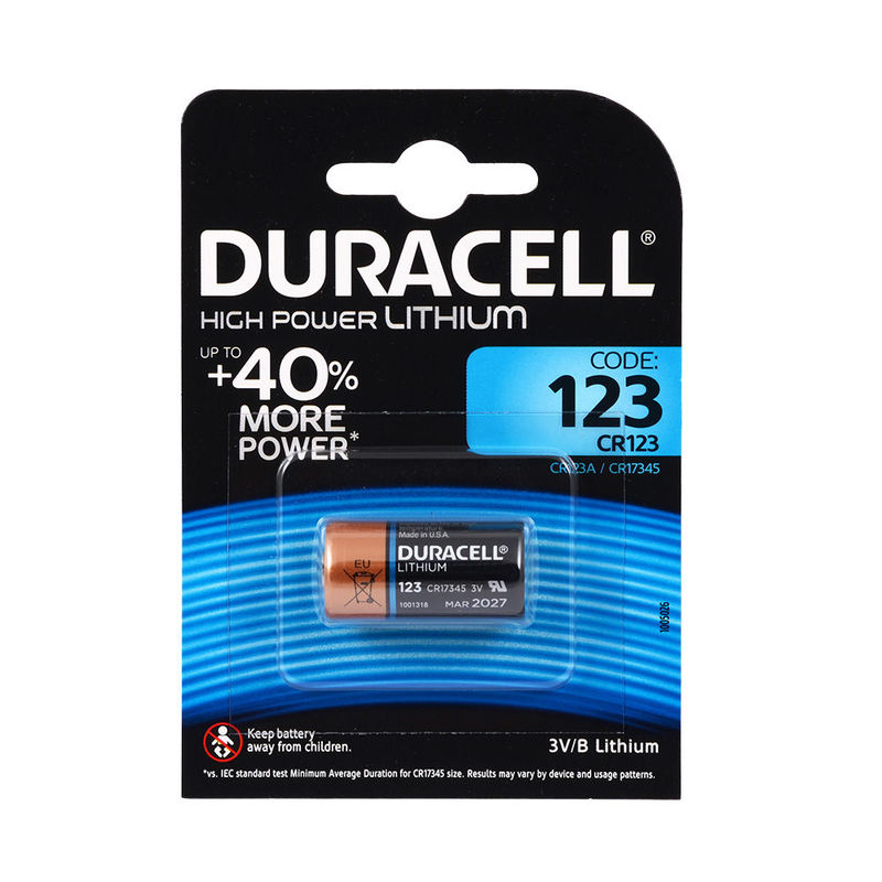 Батарейка DURACELL CR123A/1BL (10) Батарейка DURACELL CR123A/1BL (10)