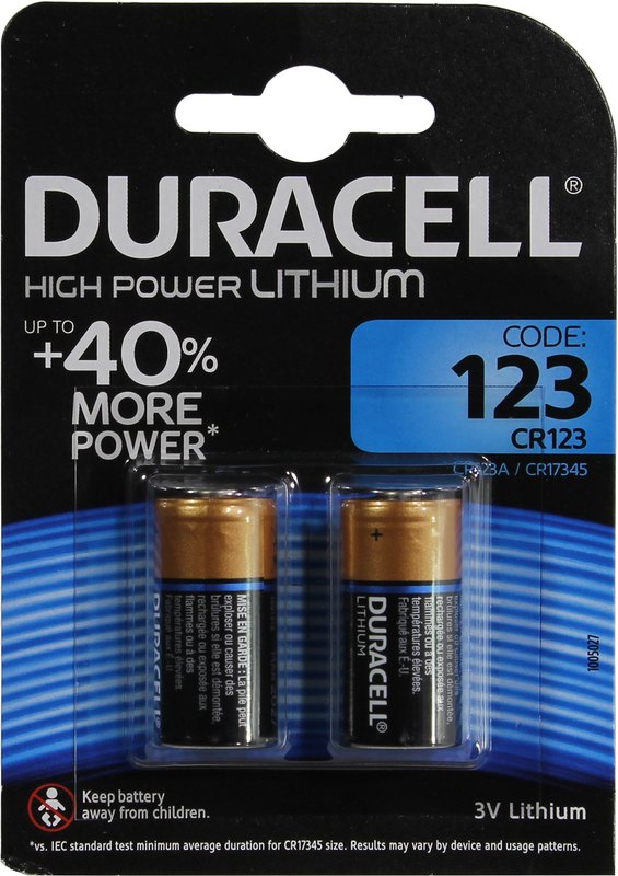 Батарейка DURACELL CR123A/2BL(20) (50) Батарейка DURACELL CR123A/2BL(20) (50)