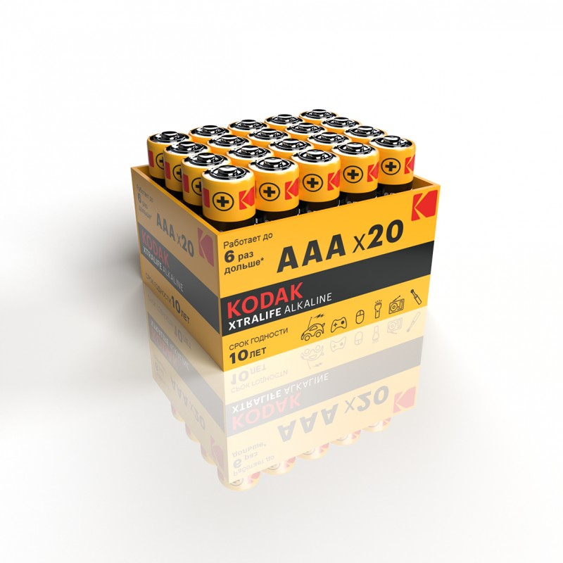 Батарейка KODAK LR03/20BOX XTRALIFE Alkaline (20) Батарейка KODAK LR03/20BOX XTRALIFE Alkaline (20)