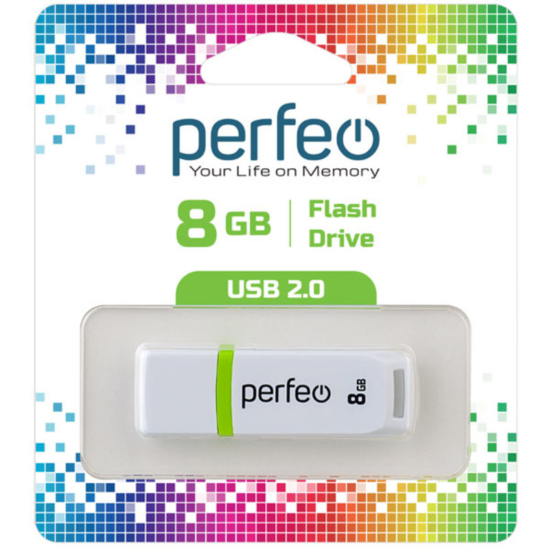 Perfeo USB 8GB C11 White Perfeo USB 8GB C11 White