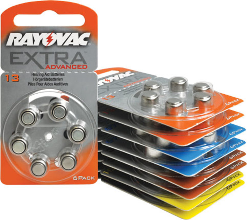 Батарейка RAYOVAC  ZA312/6BL EXTRA (6/60)