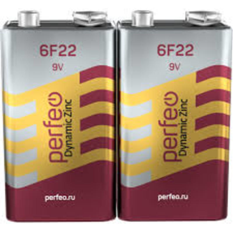 Батарейка Perfeo 6F22/2SH Dynamic Zinc (12) Батарейка Perfeo 6F22/2SH Dynamic Zinc (12)