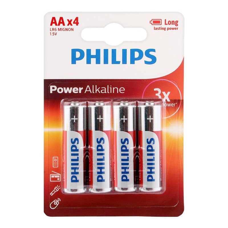 Батарейка Philips LR06/4BL Power Alkaline (4) (48) Батарейка Philips LR06/4BL Power Alkaline (4) (48)