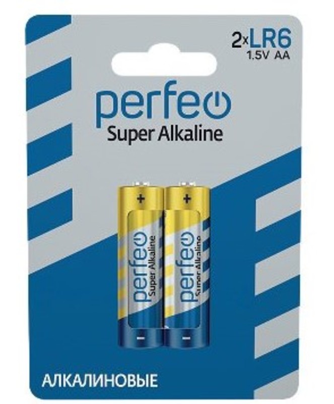 Батарейка Perfeo LR06 2BL Super Alkaline(60)