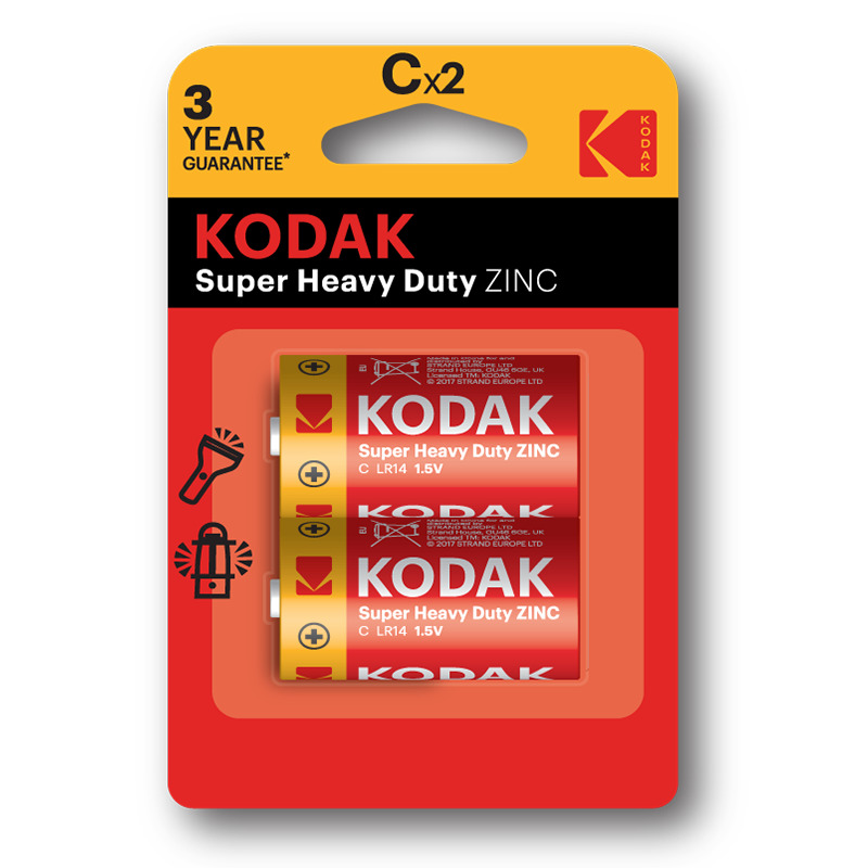 Батарейка KODAK R14/2BL Super Heavy Duty (20)