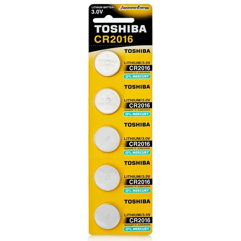 Батарейка Toshiba CR2016/5BL 100BOX (100)