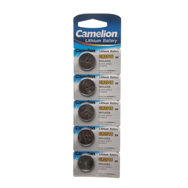 Батарейка Camelion CR2016/5BL  Lithium (50)