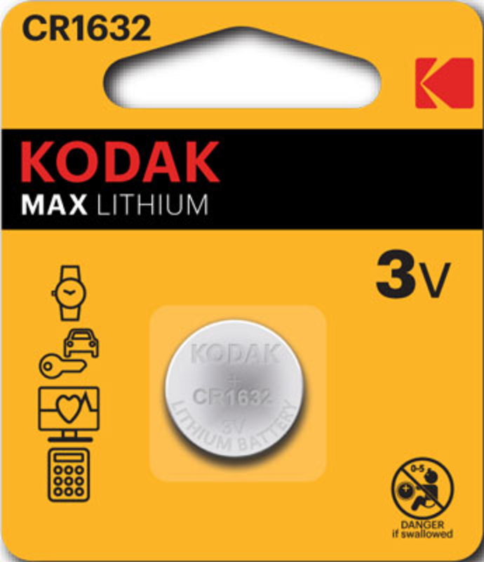Батарейка KODAK CR1632/1BL MAX Lithium (60)