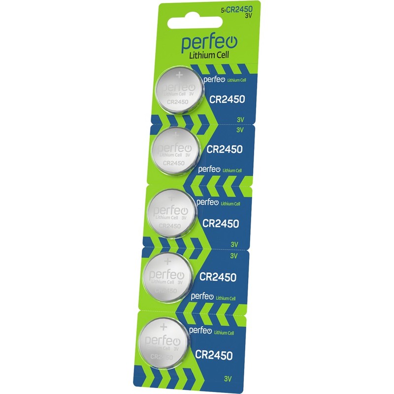 Батарейка Perfeo CR2450 5BL Lithium Cell (5) (100) Батарейка Perfeo CR2450 5BL Lithium Cell (5) (100)