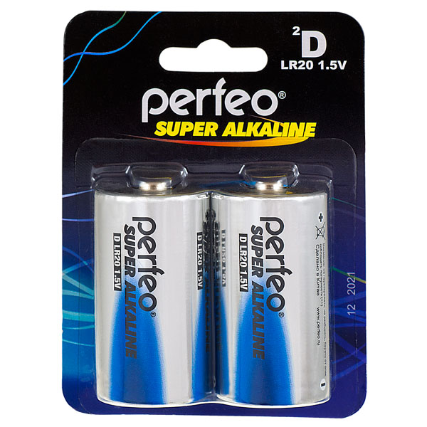 Батарейка Perfeo LR20 2BL (20) Батарейка Perfeo LR20 2BL (20)