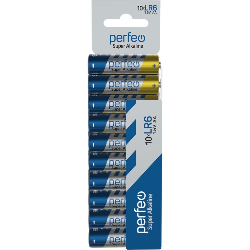 Батарейка Perfeo LR06 10SHRINK CARD Super Alkaline (100)