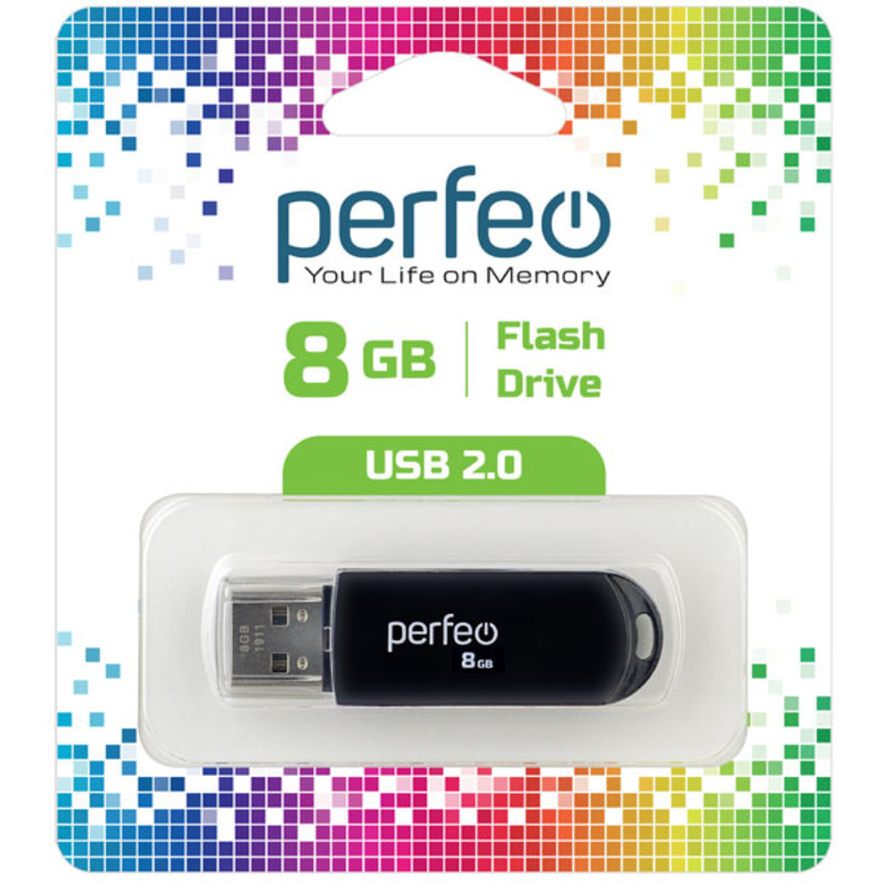Perfeo USB  8GB C03 Black