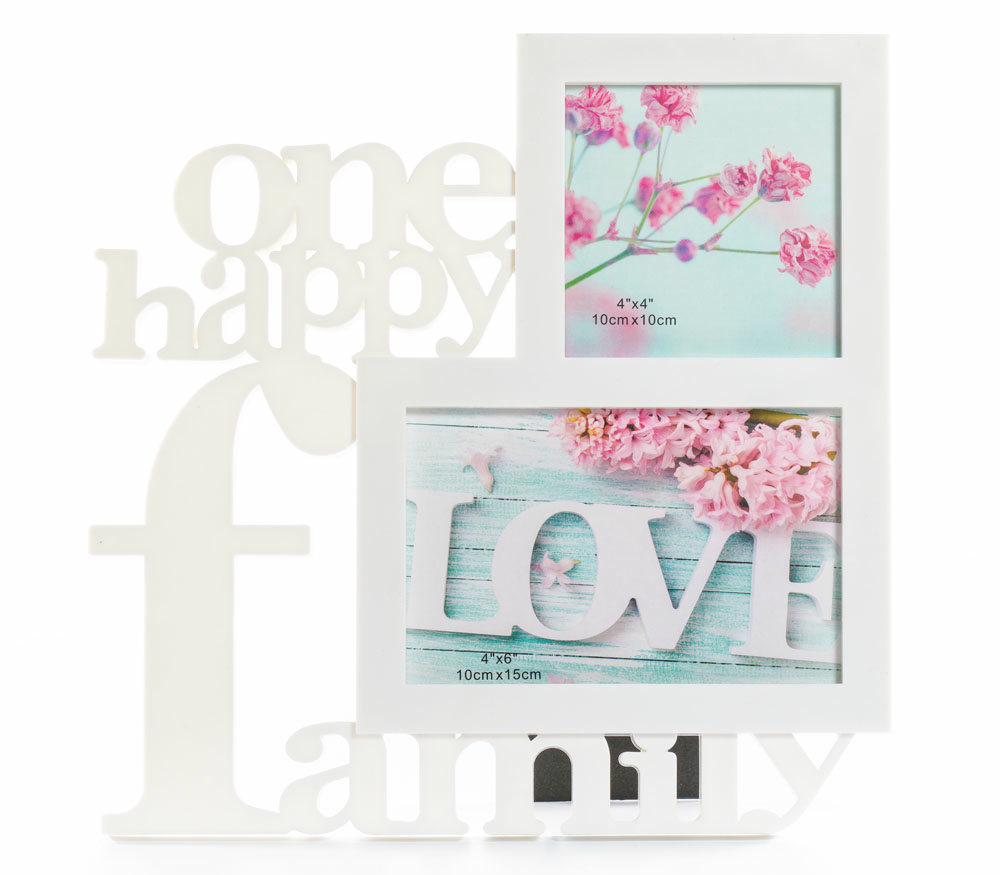 Мультирамка Fotografia Happy Family на 2 фото, белая Мультирамка Fotografia Happy Family на 2 фото, белая