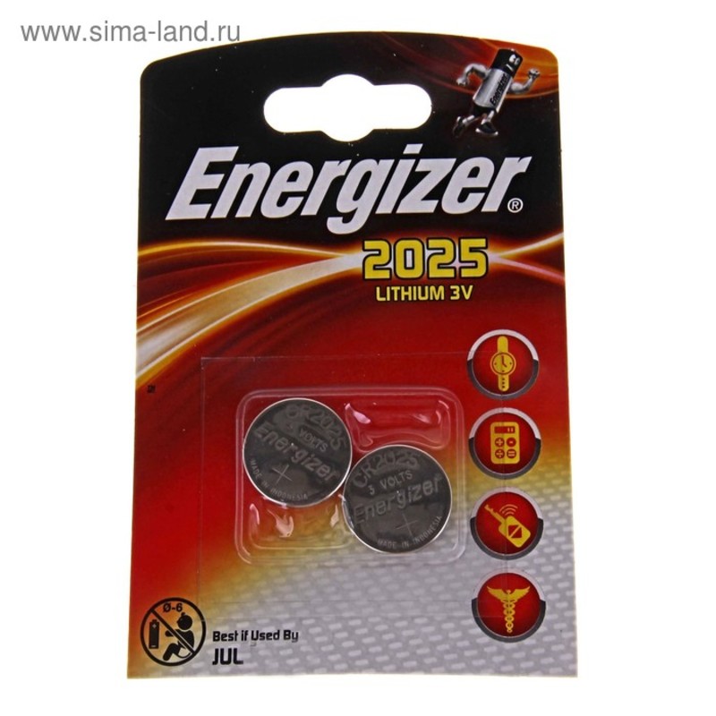 Батарейка ENERGIZER CR2025/2BL (20) Батарейка ENERGIZER CR2025/2BL (20)
