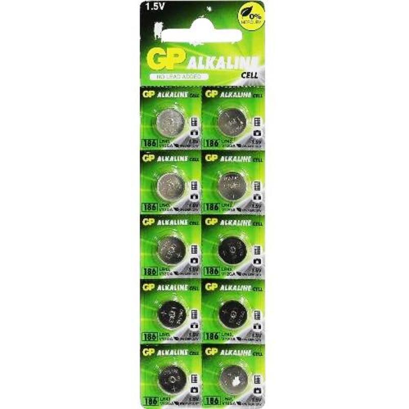 Батарейка GP AG12 LR43/10BL 186 (10) (250)