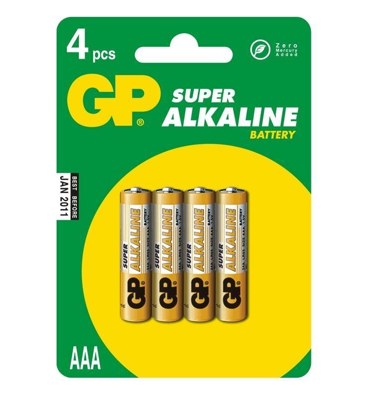 Батарейка GP LR 03 4BL Super (160) Батарейка GP LR 03 4BL Super (160)