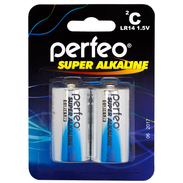 Батарейка Perfeo LR14 2BL (20)