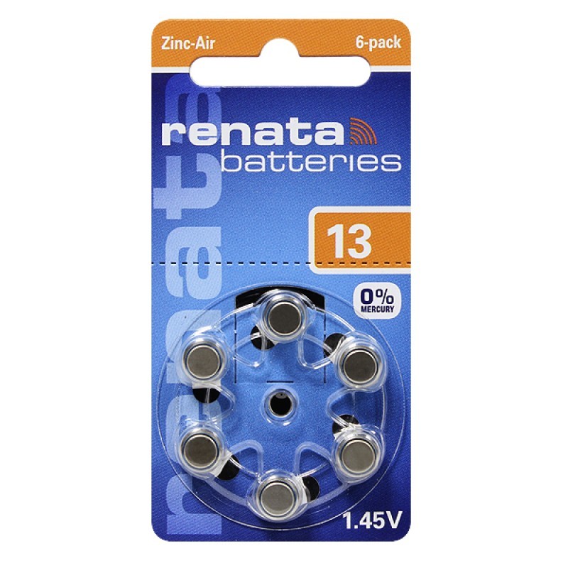 Батарейка Renata ZA13/6BL (6)