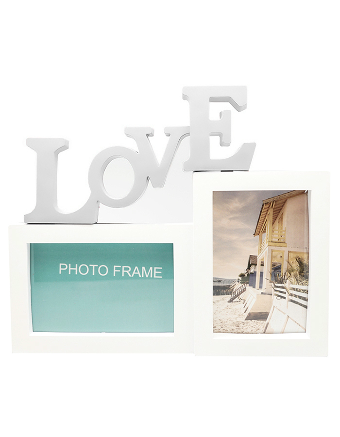 Мультирамка Fotografia Love 2 фото 10х15 см, белая Мультирамка Fotografia Love 2 фото 10х15 см, белая