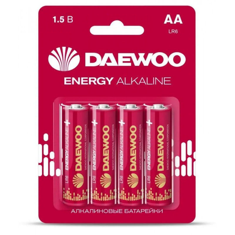 Батарейка DAEWOO LR06/4BL Energy Alkaline (4) (40) Батарейка DAEWOO LR06/4BL Energy Alkaline (4) (40)