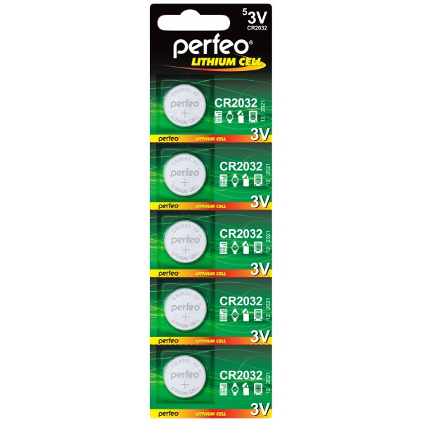 Бат. Perfeo CR 2032 BL-5 (5/100) Бат. Perfeo CR 2032 BL-5 (5/100)