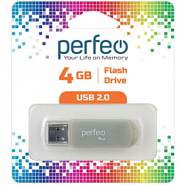 Perfeo USB  4GB C03 Gray