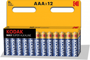 Батарейка KODAK LR03/12BL MAX Super Alkaline (12) (120)