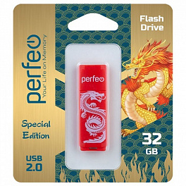 Perfeo USB 32GB C04 Red Dragon