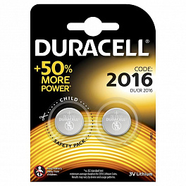 Батарейка DURACELL CR2016/2BL (20)