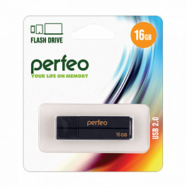 Flash Drive 16 Gb Perfeo C01G2 Black