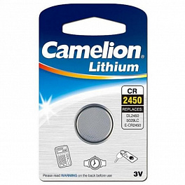 Батарейка Camelion CR2450/1BL Lithium (10)