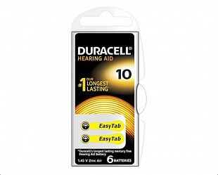 Батарейка DURACELL DA10/6BL Hearing Aid ZA10 (6) (60)