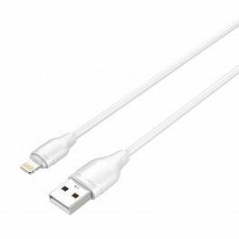 Кабель LDNIO LS372/ USB Lightning/ 2m/ 2.1A/ медь: 86 жил/ White
