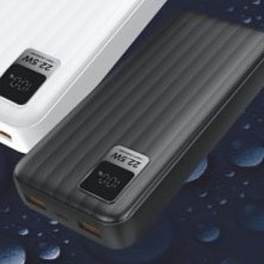 Аккумулятор Perfeo Powerbank WATERFALL 20000 mAh/LED/PD + QC 3.0/Type-C/2 USB/Выход: 5A, Black