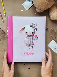Фотоальбом  20 магн.листов 23х28, спираль  "mice and bunny" Кролик FA 20М.002-1