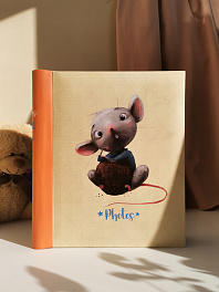 Фотоальбом  20 магн.листов 23х28, спираль  "mice and bunny" Мышонок FA 20М.002-2