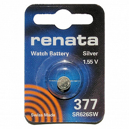 Батарейка Renata 377 SR626SW/10BL (часовые) ( (10) (100)