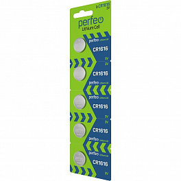 Батарейка Perfeo CR1616/5BL Lithium Cell (5) (100)