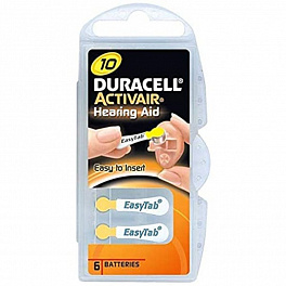 Батарейка DURACELL DA10/6BL ActivAir Hearing Aid ZA10 (6) (60)