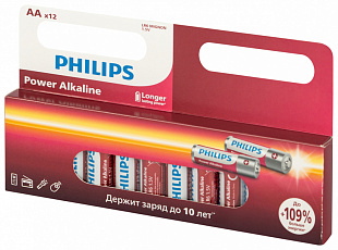 Батарейка Philips LR06/12BL Power Alkaline (12)