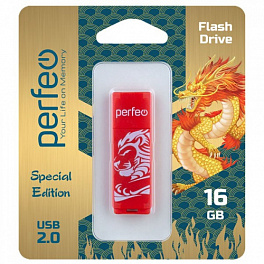 Flash Drive 16 Gb Perfeo C04 Red Lion