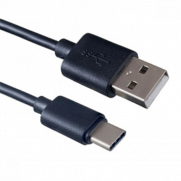 Кабель PERFEO USB2.0 A вилка - USB Type-C вилка, черный, длина 2 м., бокс (U4707)