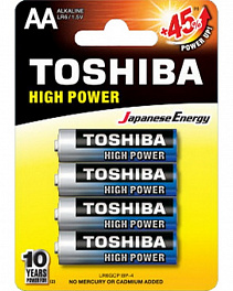 Батарейка Toshiba LR06/4BL High Power Alkaline (4) (48)