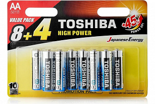 Батарейка Toshiba LR06/12BL High Power Alkaline (12) (72)