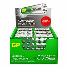 Батарейка GP LR 03 4SH 96BOX Super G-TECH (96) (384)