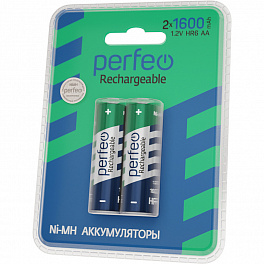 Аккумулятор Perfeo R 06 ( 1600 ma) 2BL пластик(40)